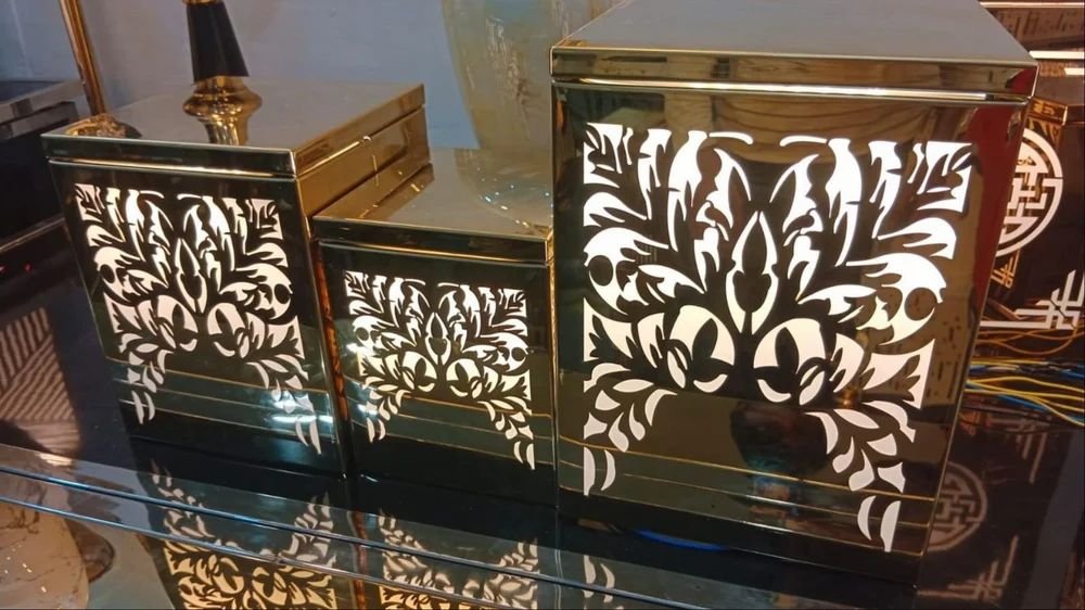 SS Square Plate Riser Set